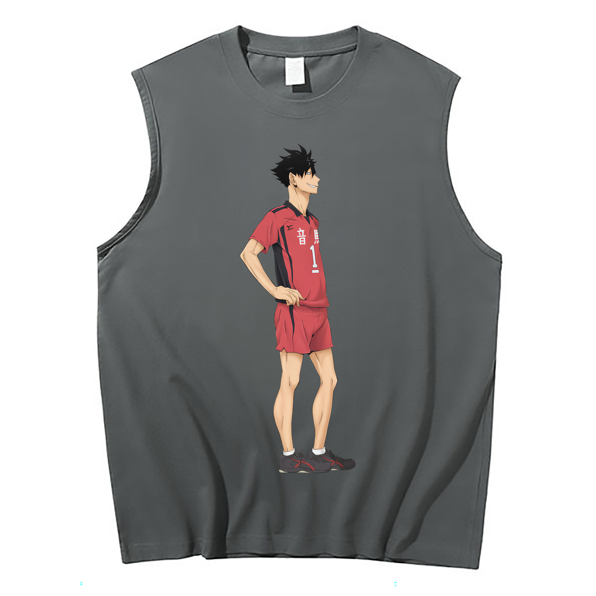 （画像用） ハイキュー!! Haikyu!! コットン100％タンクトップ（フロントプリント）